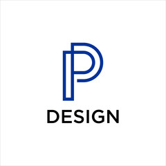 Modern PP Logo Design Vector Icon Symbol Creative Letter Brand Identity Typography Abstract Minimal Luxury Corporate Clean Technology Web Style Branding