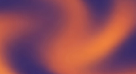 Abstract swirling gradient of warm orange and deep purple hues