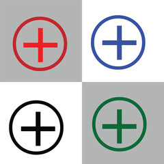 Plus icon design for your website