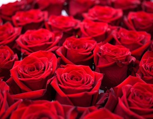 Obraz premium Close-up of many red roses (2)