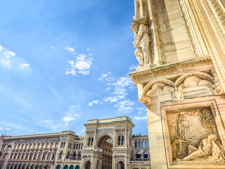 View of the Duomo in Milan, Italy