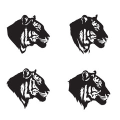 TIGER HEAD SILHOUTTE