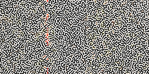 Gradient noise line abstract spread geometric background. Monochrome Turing reaction background. Abstract diffusion pattern with chaotic shapes. Vector illustration	
