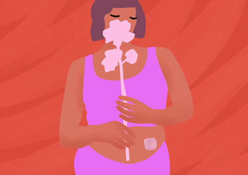 Woman prioritizing her healthcare and wellbeing