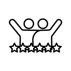 business client icon on white background