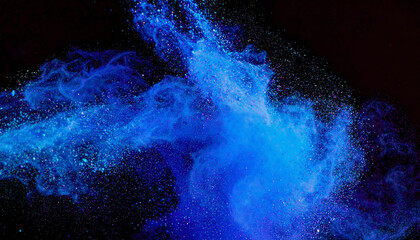 光の粒子と抽象背景