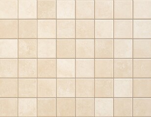 Beige square tiles in a grid pattern