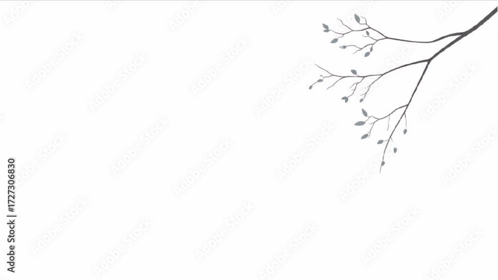 Wall mural architectural tree line drawings – minimal cad side view forest section outline set for landscape de