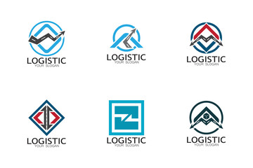 Modern Transport Logistics Logo Design