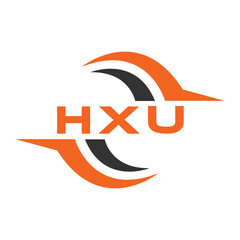 HXU letter design. HXU letter technology logo design. HXU Monogram logo design for an entrepreneur and business.