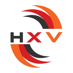 HXV letter design. HXV letter technology logo design. HXV Monogram logo design for an entrepreneur and business.