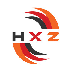 HXZ letter design. HXZ letter technology logo design. HXZ Monogram logo design for an entrepreneur and business.