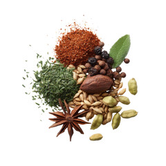 Colorful Assortment of Fresh Spices and Herbs for Culinary Delights and Flavorful Dishes