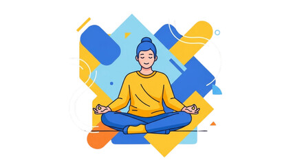 Yoga and Pilates Woman Vector Illustration – Tight Sportswear Pose Collection AI EPS PNG JPEG
