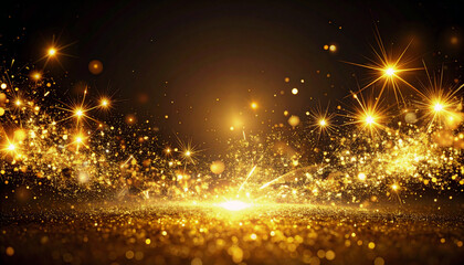 Naklejka premium 金粉が舞うシンプル空間