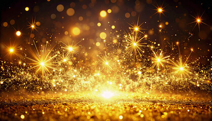 Naklejka premium 金粉が舞うシンプル空間