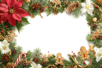 Christmas Frame with Decorations