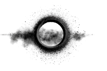 Floating Dust Ring – Central Shadowed Void Concept
