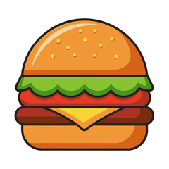 burger and fries