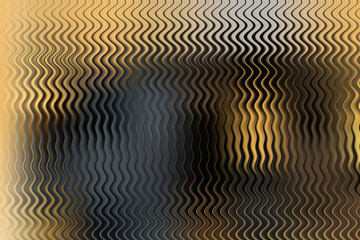 Abstract warm-toned textured pattern with vertical wavy lines and a dark central area