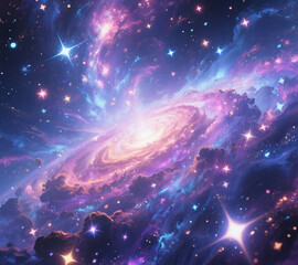 Deep Galaxy Nebula Space Wallpaper