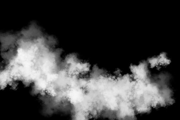 White clouds spread floating on transparent backgrounds 3d illustrations png