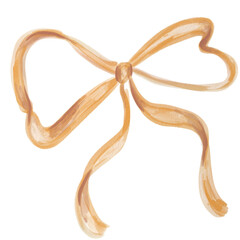 Hand drawn watercolor coastal sea themed illustration. Ribbon 