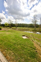 piscina al verano y al sol 