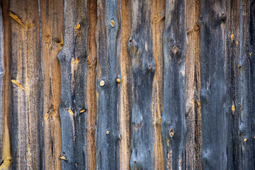 Detailed view of rustic wooden boards with unique grains and textures