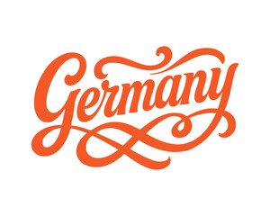 Germany retro typography vector