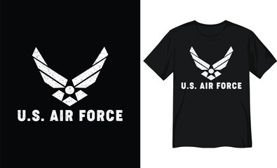 Stylized U.S. Air Force Insignia Emblem – Military Wing Logo