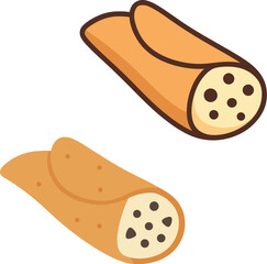 Italy cake vector illustration