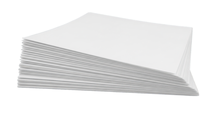 Stack Of Blank White Paper Sheets