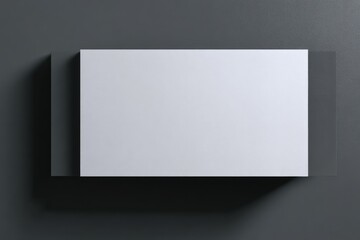 Blank white box on dark background