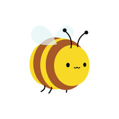 Vector art of cute cartoon bee