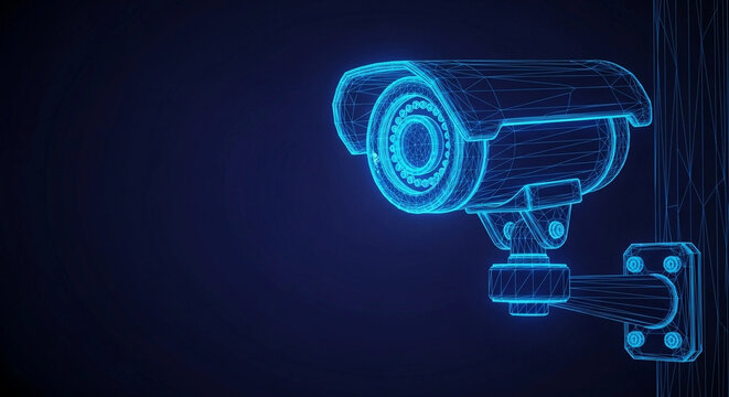 CCTV Camera Security System Wireframe