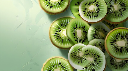 slices of kiwi Fresh Kiwi Slice Pattern Background