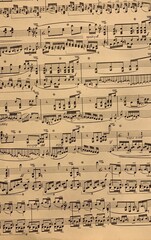 Old music notes