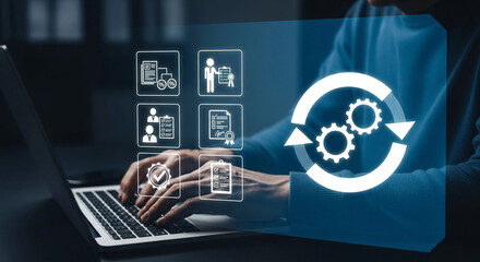 Process Automation on Laptop - Workflow and Efficiency
