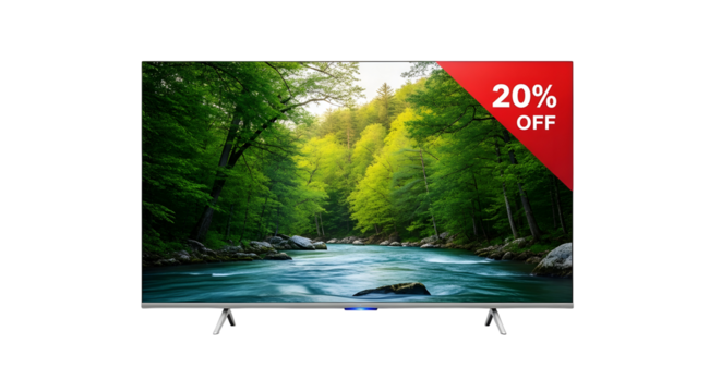 Ultra HD Television with Stunning Nature Scene Display and 20% Off Deal