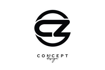 CZ Creative Circle Monogram Logo Design – Modern Branding Concept