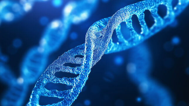 3d rendered illustration of a DNA molecule