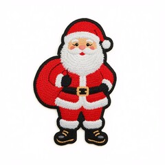 Fototapeta premium PatchSantaClausChristmas, PatchEmbroidery, PatchSewing, PatchApplique, PatchTextile, PatchFabric, PatchYarn, PatchThread, PatchStitching, PatchWeaving, PatchHandmade, PatchCraft, PatchNeedlework, Patc