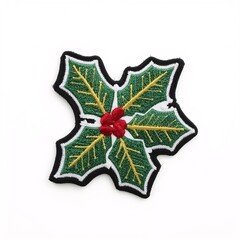 Patch Holly, Patch Holly Leaves, Patch Holly Berries, Patch Christmas, Patch Christmas Leaves, Patch Christmas Berries, Patch Embroidery, Patch Sewing, Patch Fabric, Patch Textile, Patch Applique, Pat