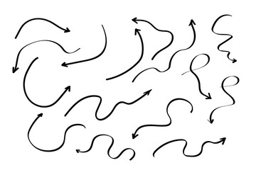 Obraz premium Business element icon in doodle style, arrow, infographic. Isolated vector illustration design. Hand drown business icon. Business idea concept.