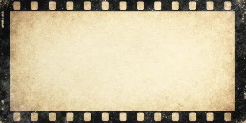 Aged Filmstrip Frame  A Vintage Texture Background for Retro Designs and Projects