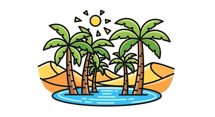 Oasis in the desert.