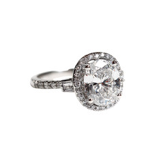  Platinum Ring elegant shine for eternal love