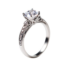  Platinum Ring elegant shine for eternal love