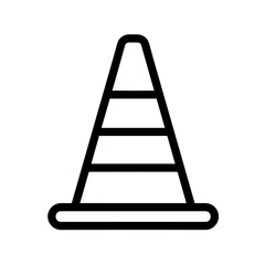 Simple black Traffic Cone Icon